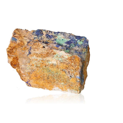 Azurite with Malachite mineral showcasing deep blue hues and unique patterns, perfect for collectors and spiritual growth enthusiasts.