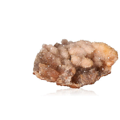 Calcite stalactite showcasing earthy tones and intricate layers, symbolizing growth, energy, and natural beauty