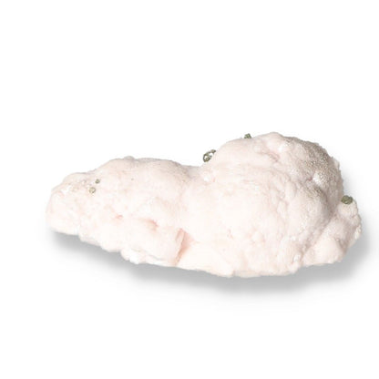 Mangano Calcite stone with soft pink hues promoting love, compassion, and emotional healing.