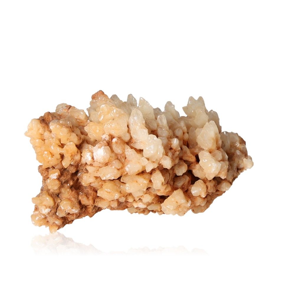 Cave calcite stalactite cluster with intricate shapes and layered textures, showcasing natural craftsmanship and growth energy.