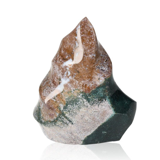 Ocean Jasper Flame Crystal for Spiritual Connection and Healing