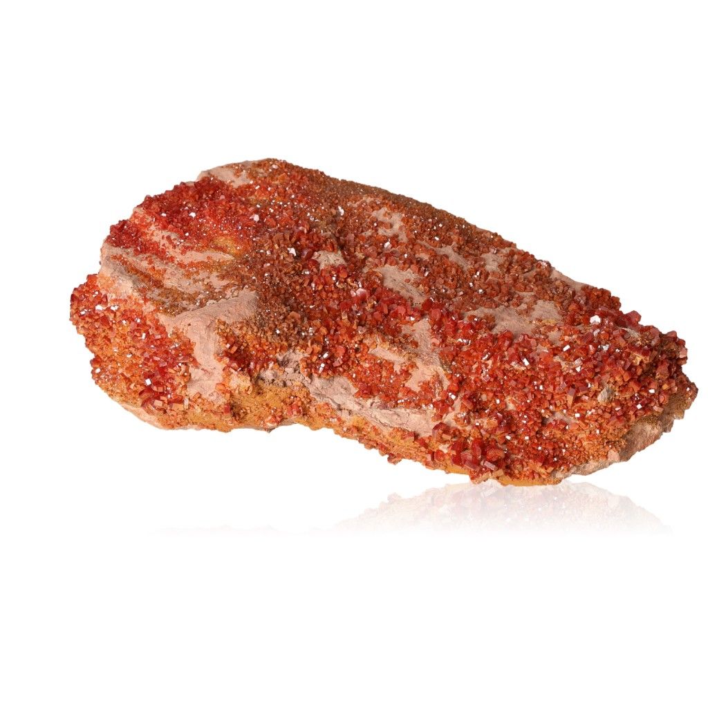 Vanadinite druzy stone for enhanced focus and motivation, perfect for personal transformation and achieving goals.