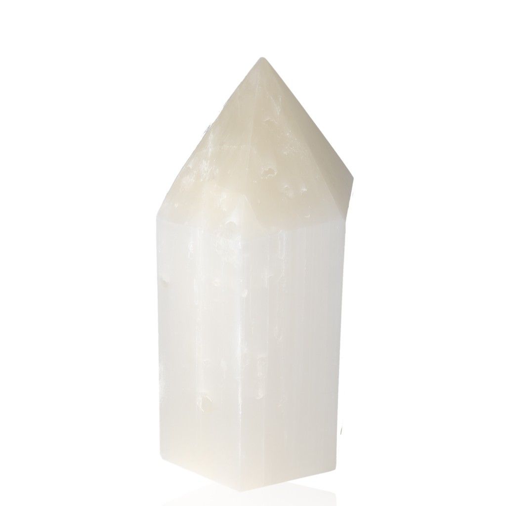 Selenite point crystal 20cm for spiritual growth by Sylvia Crystals