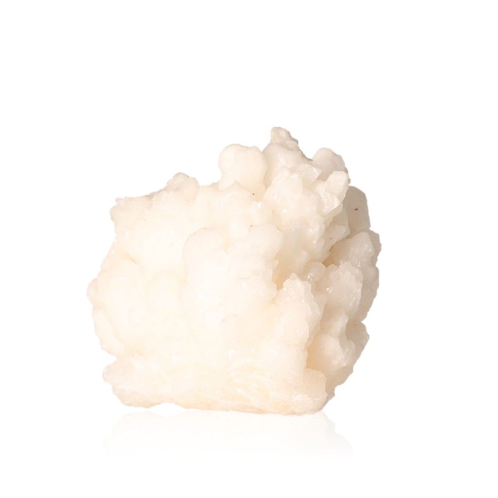 Natural cave calcite stalactite cluster showcasing intricate mineral formations and layered textures.