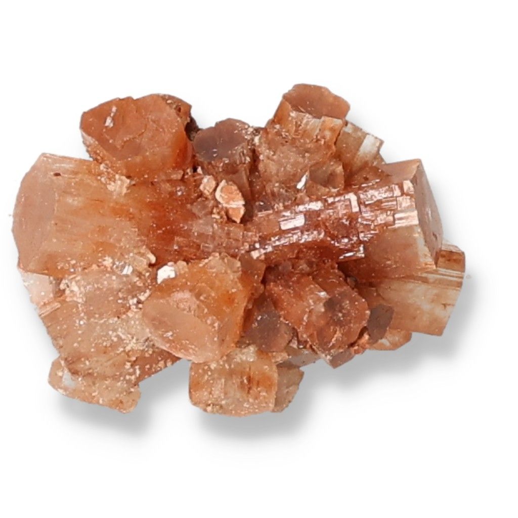 Aragonite crystal cluster with grounding and stabilizing properties, ideal for enhancing focus, energy balance, and spiritual growth.