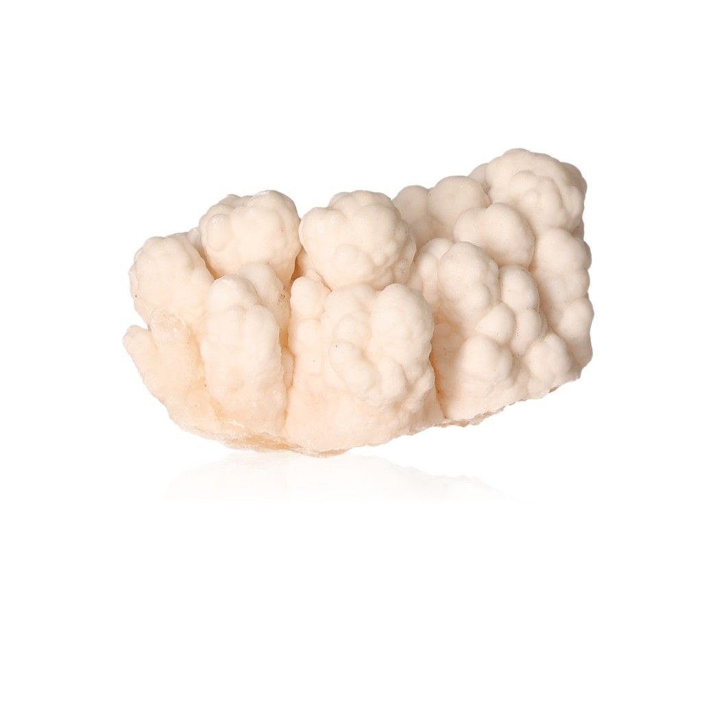 Cave calcite stalactite cluster with intricate formations showcasing natural layered textures and organic growth.