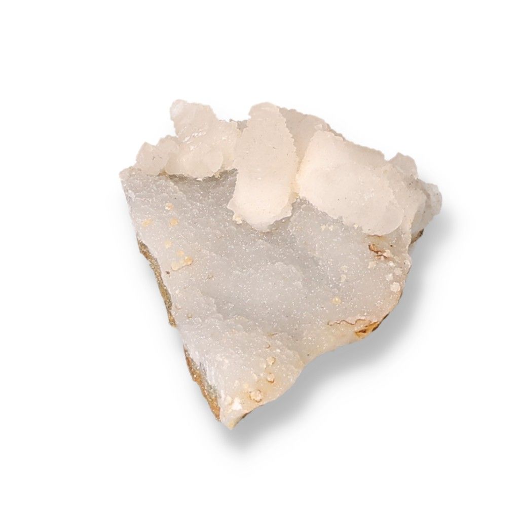 Natural quartz crystal with unique texture, known for its spiritual properties and chakra alignment.