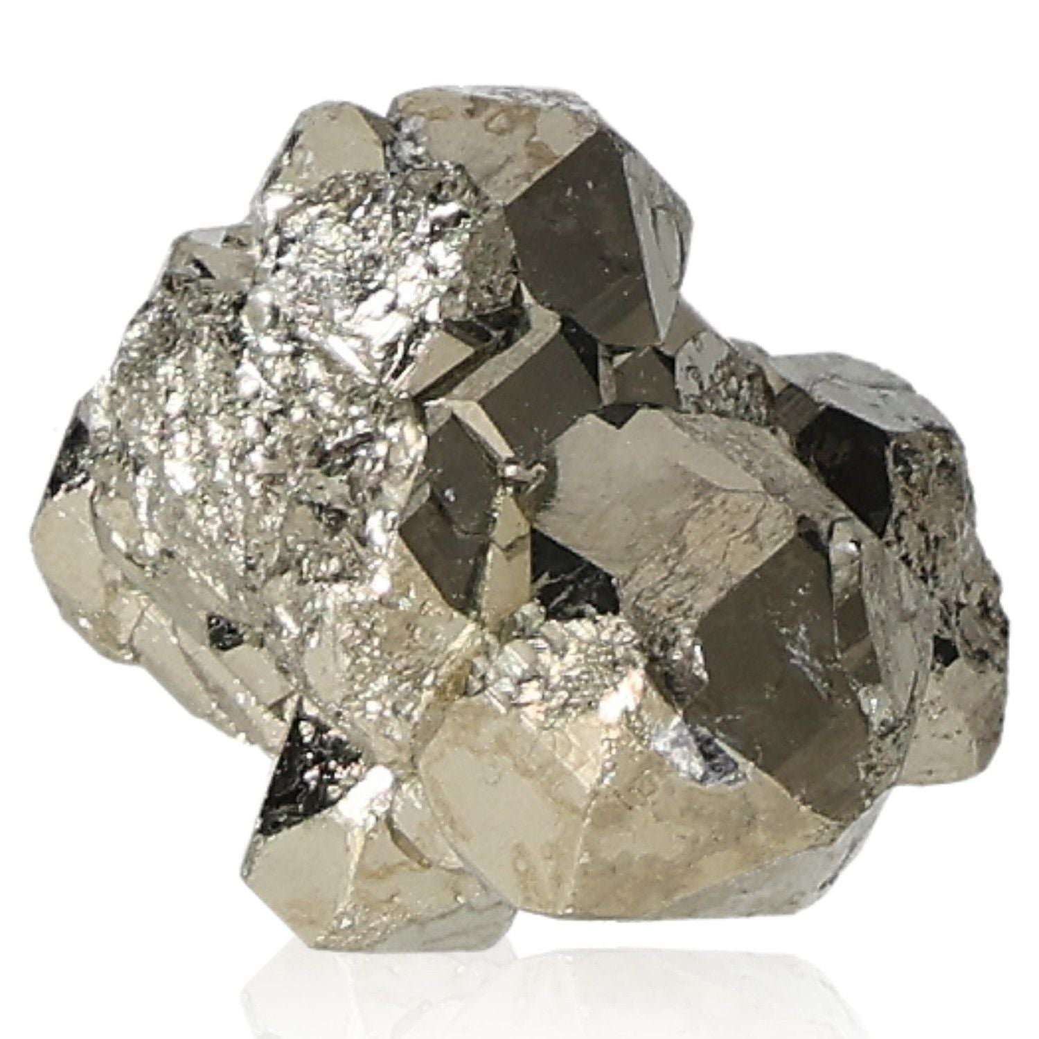 Sparkling pyrite druze crystal inspiring independence, creativity, and courage. Ideal for motivation and goal achievement.