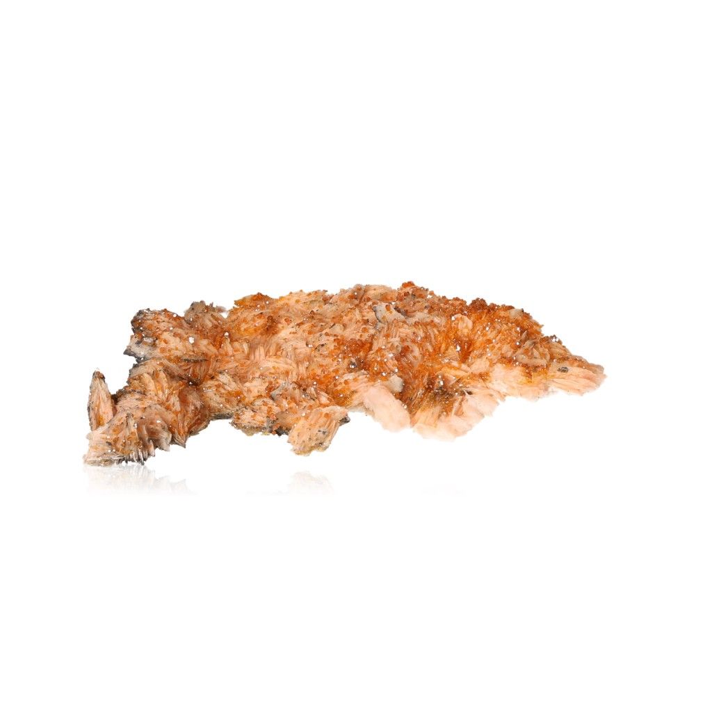 Vanadinite Baryte Druze with reddish-orange crystals and creamy hues enhancing focus and balance.