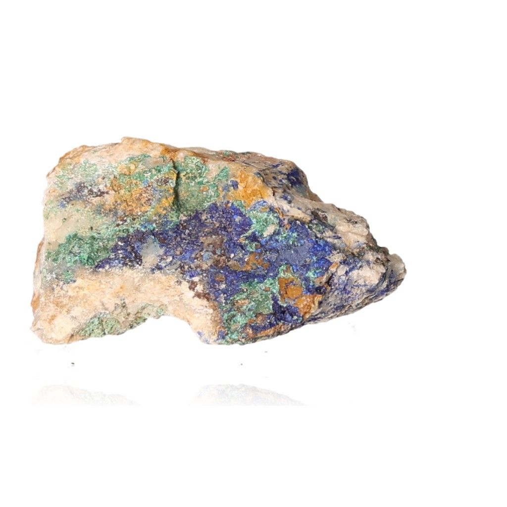 Azurite with Malachite showcasing deep blue and green hues, ideal for collectors and spiritual growth enthusiasts.