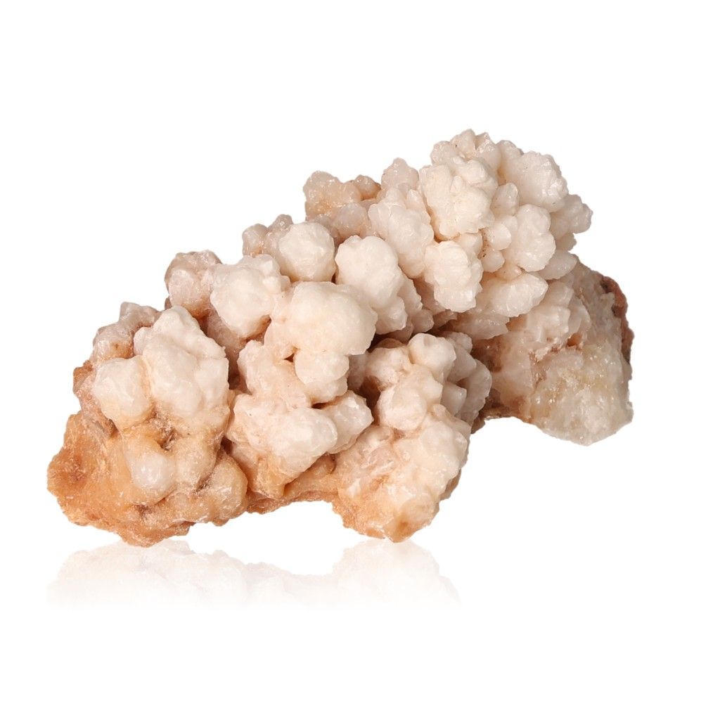 Natural Cave Calcite Stalactite Cluster with intricate shapes and layered textures, representing growth and energy.