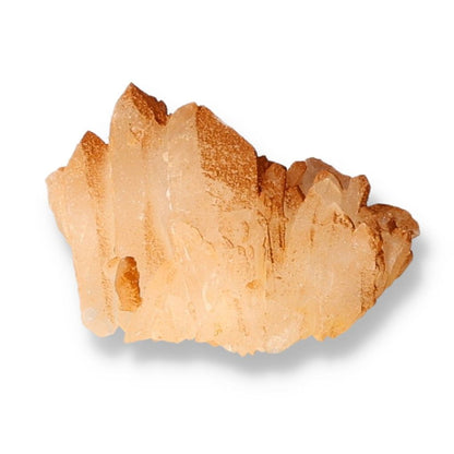 "Golden quartz crystal cluster with spiritual and energetic properties for chakra healing and zodiac support."