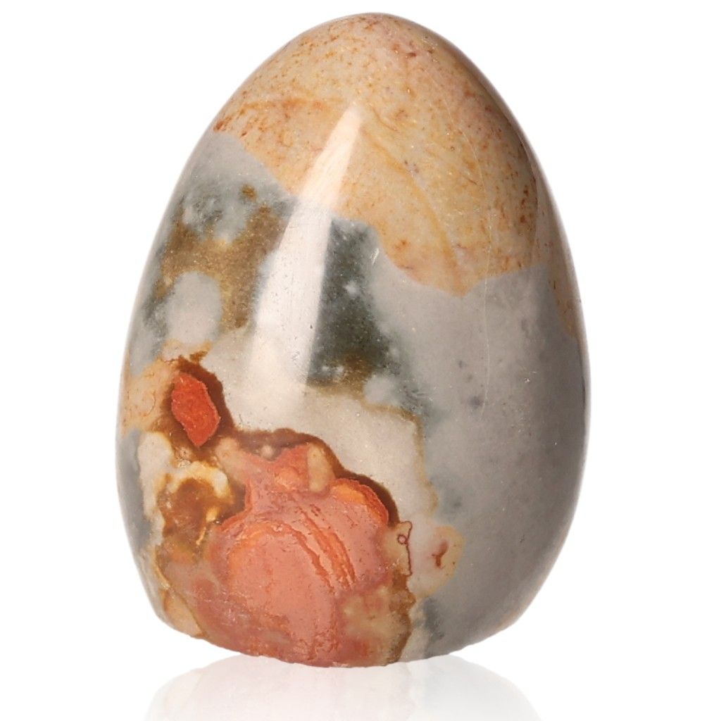 Polychrome Jasper Free Form Stone with Vibrant Color Patterns and Banded Appearance