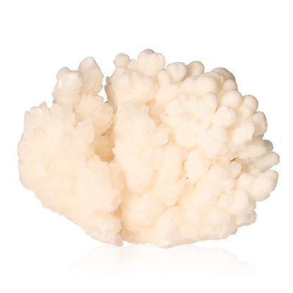 Cave calcite stalactite cluster with intricate shapes and layered textures, showcasing natural growth and energy.