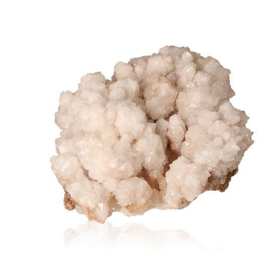 Natural cave calcite stalactite cluster with intricate shapes and textures.