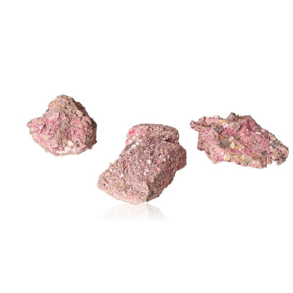 Picropharmacolite mineral rocks with pale pink needle-like crystals, known for calming and balancing energy, perfect for collectors.