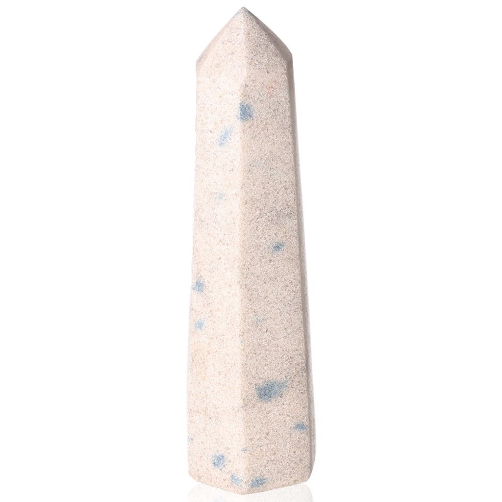 Sandstone with Trolleite Tower featuring unique blue and white patterns symbolizing spiritual connection and inner wisdom.