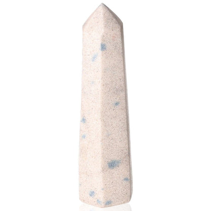 Sandstone with Trolleite Tower featuring unique blue and white patterns symbolizing spiritual connection and inner wisdom.