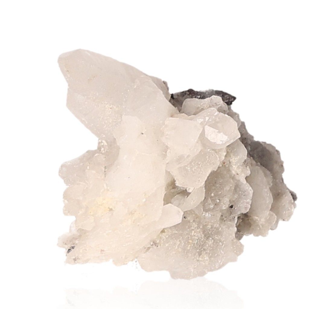 Raw white quartz stone with unique crystal structure and spiritual properties.