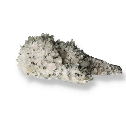 Raw marcasite crystal cluster with metallic luster enhancing mental clarity and spiritual awareness.