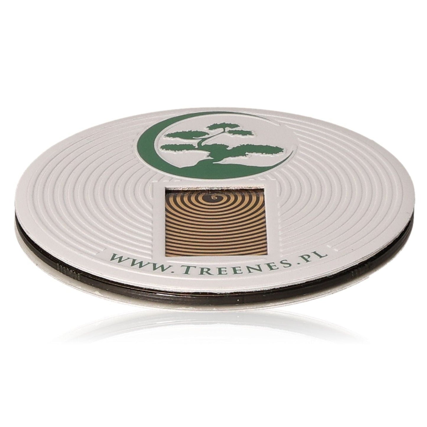 Absorber Treenes White 8 cm for electromagnetic radiation protection with Treenes logo.