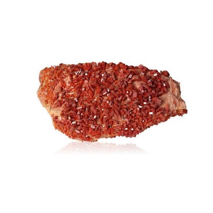 Vanadinite druze gemstone for focus and motivation enhancement.