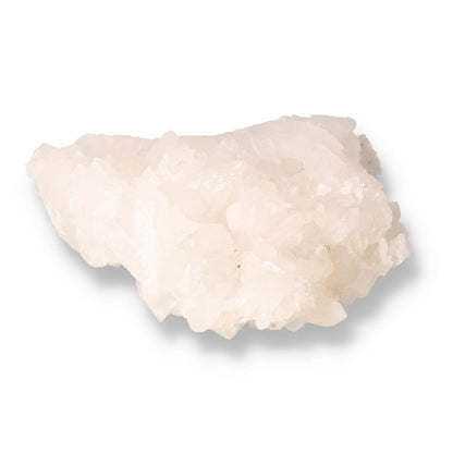 Milky Quartz crystal, opaque white appearance, known for purifying and amplifying properties in healing and metaphysical practices.