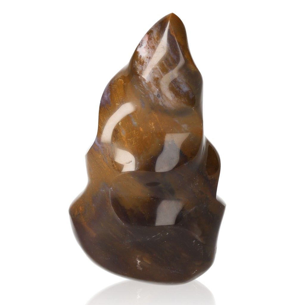 Ocean Jasper Flame crystal with unique patterns and nurturing vibrations for joy and tranquility.