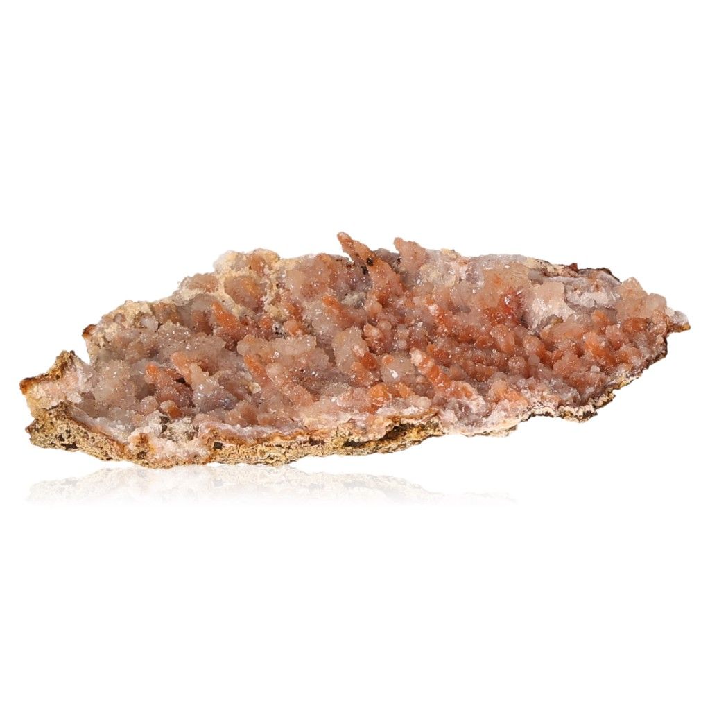 Calcite stalactite with earthy tones, showcasing layered structures and natural beauty for growth and transformation.