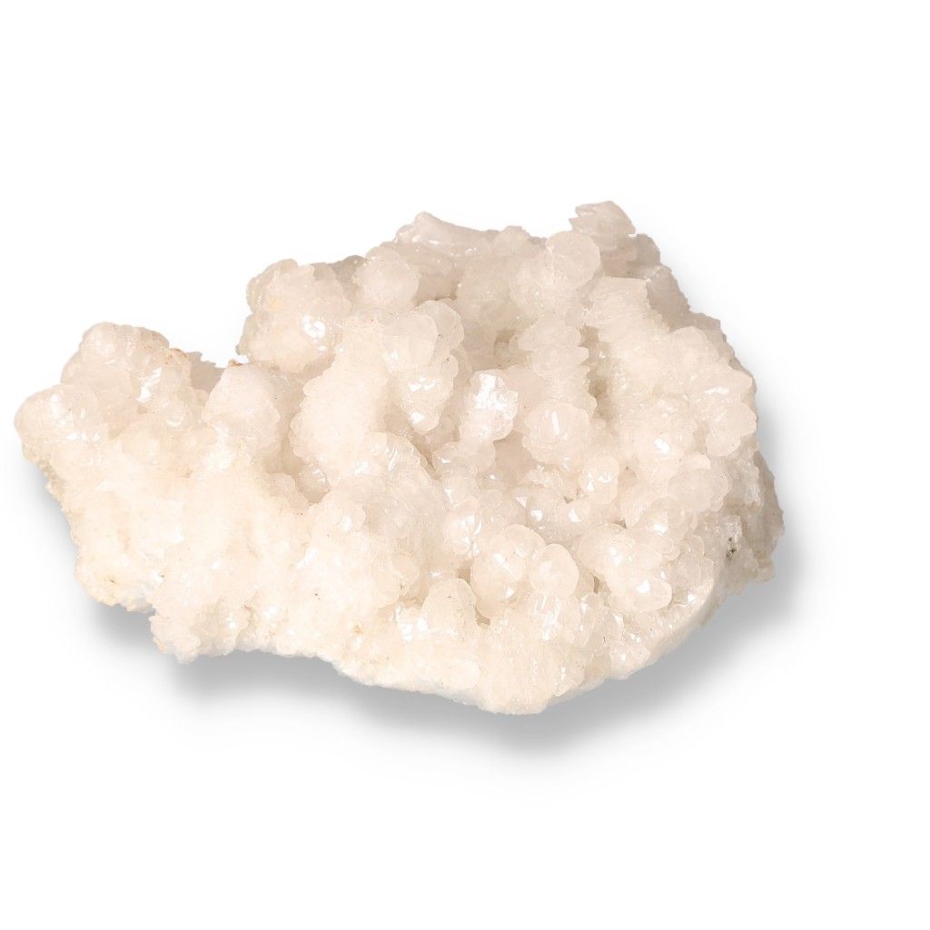 White calcite crystal cluster for enhancing self-confidence and motivation