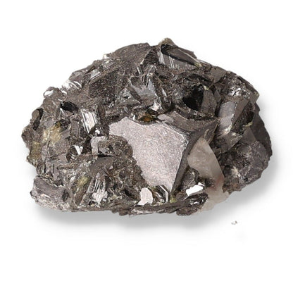 Galena mineral stone with metallic luster, known for its transformative and grounding properties in spiritual practices.