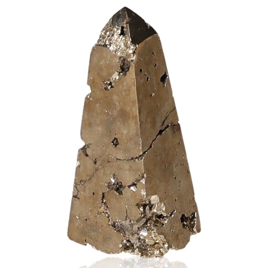 Pyrite obelisk for enhancing independence, stimulating new ideas, and boosting motivation in life's pursuits.