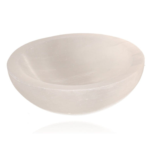 Selenite bowl 10cm for purity and spiritual growth by Sylvia Crystals