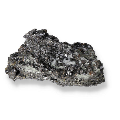 Galena with quartz and sphalerite mineral specimen showcasing unique properties and colors for jewelry and healing.