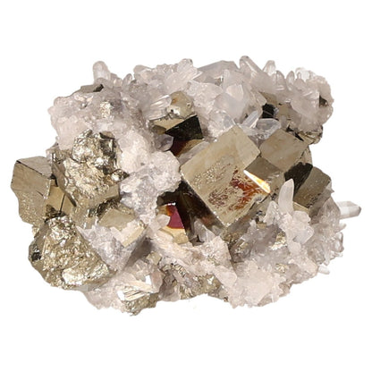 Pyrite druzy crystal cluster, promoting independence and courage, perfect for inspiring new ideas and achieving goals.