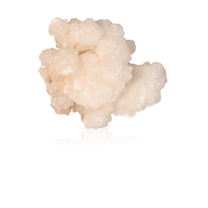 Cave calcite stalactite cluster with intricate shapes, showcasing natural beauty and growth in creamy white tones.