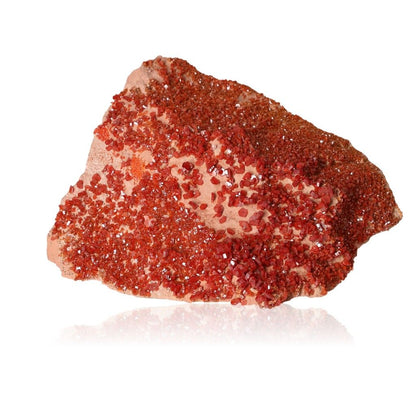 Vanadinite druze crystal stone for focus and motivation enhancement