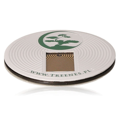 Absorber Treenes White 8 cm for electromagnetic protection, featuring circular design with tree logo.