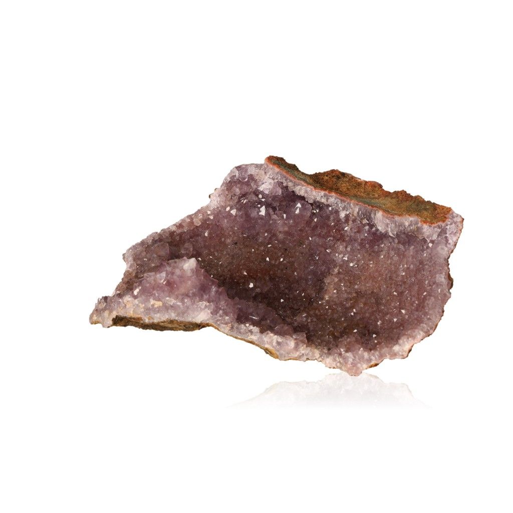 Amethyst druze cluster with deep purple crystals, perfect for meditation, enhancing intuition, and adding calming energy to any space.