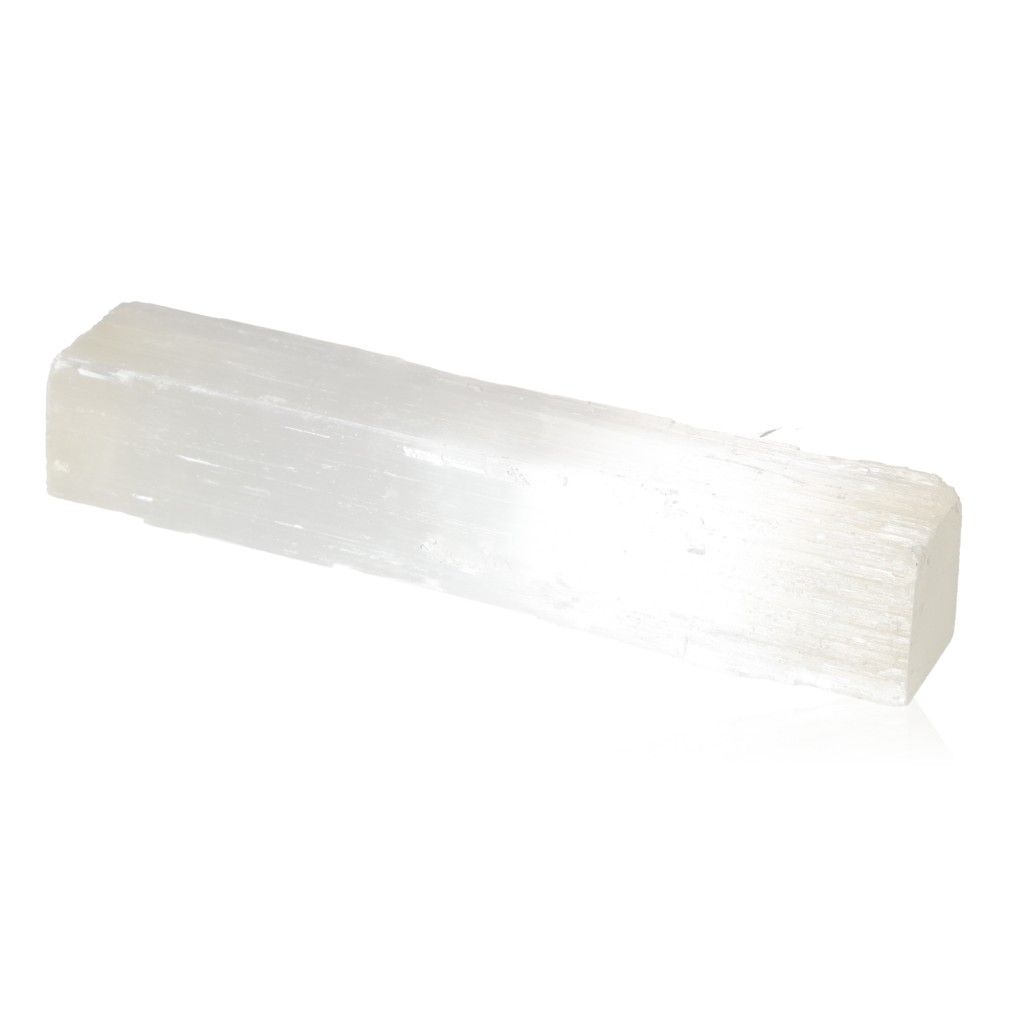 Selenite bar 30cm crafted by Sylvia Crystals, ideal for mindful living and spiritual growth. Premium quality, ethically sourced crystal.