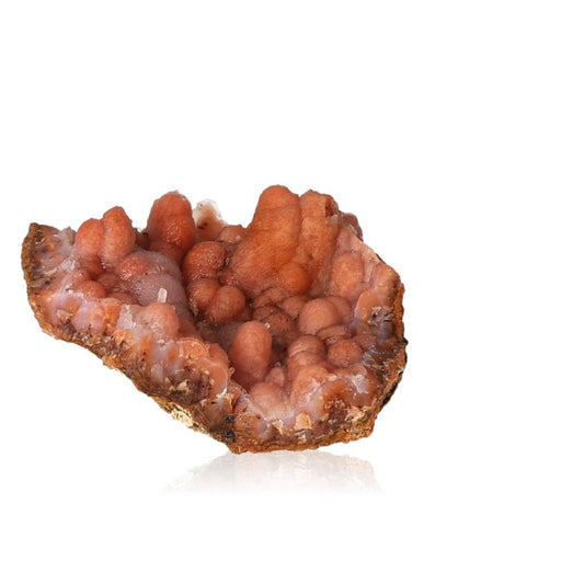 Red Calcite Stalactite showcasing natural beauty and layered structures, symbolizing growth and energy in earthy tones.