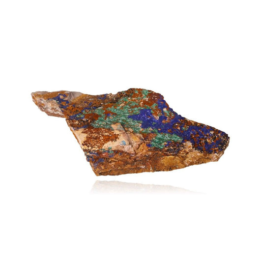 Azurite with Malachite showcasing deep blue and green hues, ideal for collectors and spiritual growth seekers.