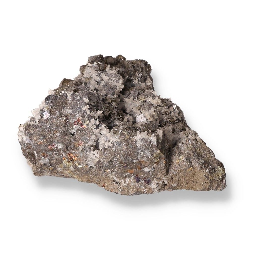 Raw Galena mineral with grounding and protective properties used in spiritual practices.