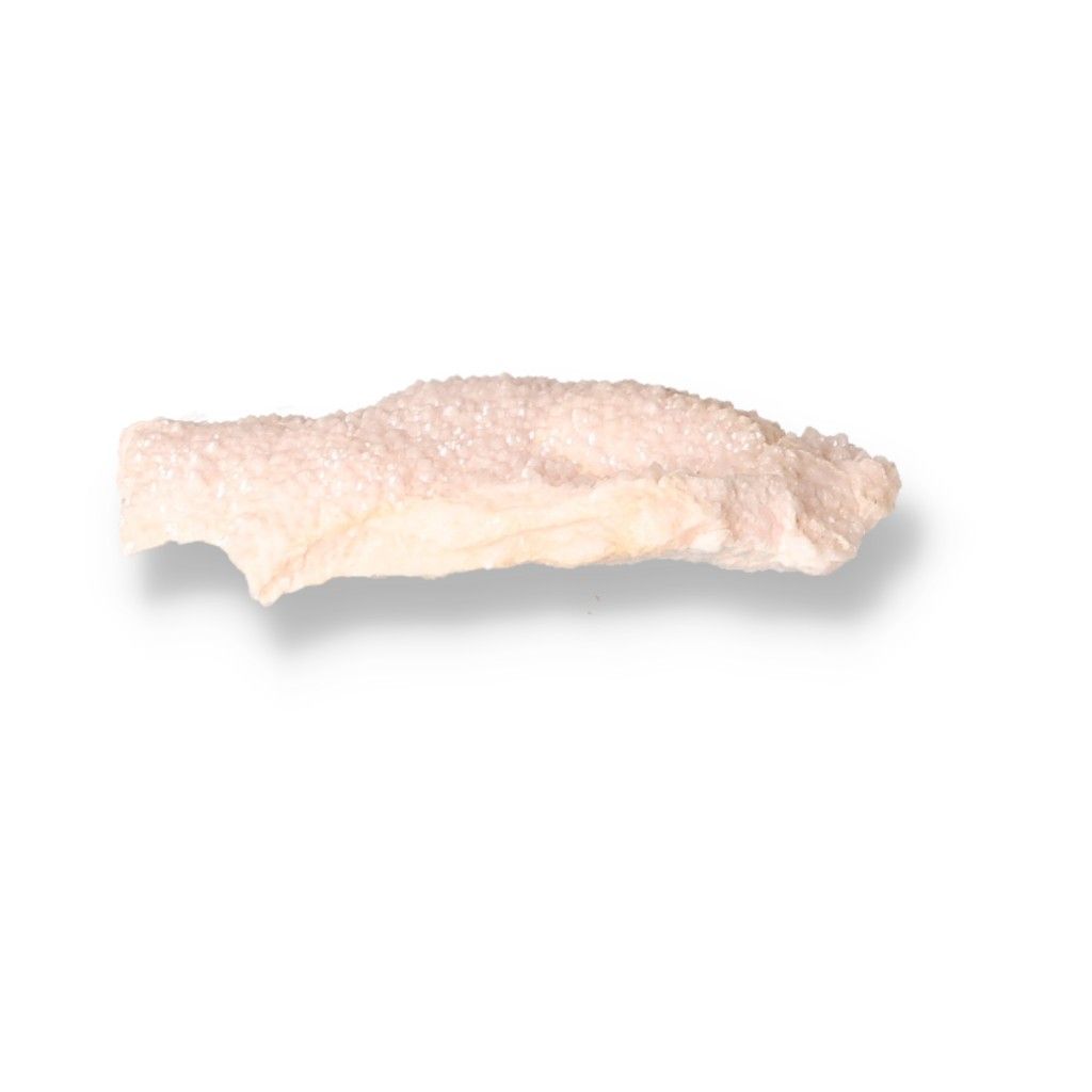 Mangano Calcite crystal with soft pink hues for love and emotional healing.