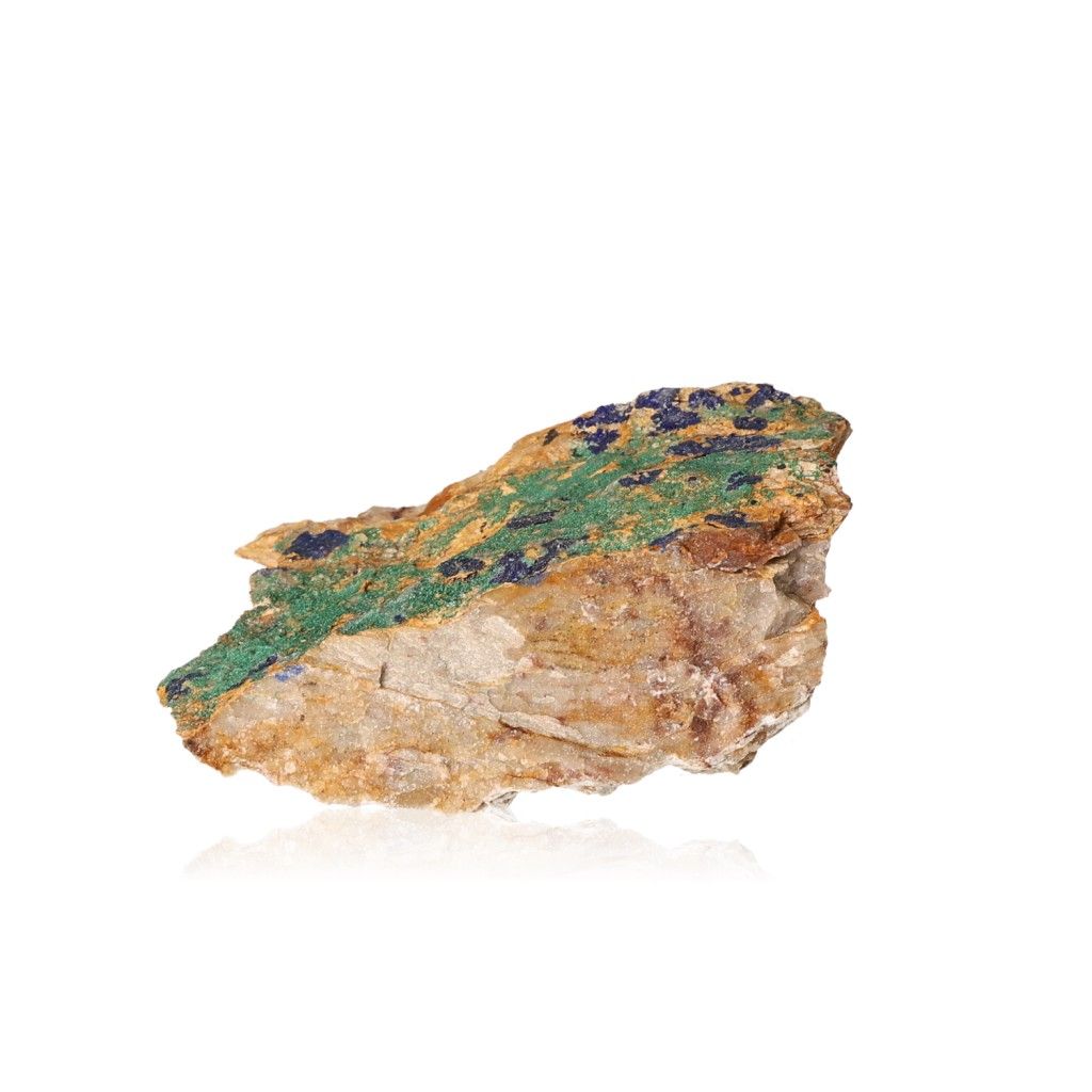 Azurite with Malachite displaying deep blue and green hues, ideal for collectors and spiritual growth enthusiasts.