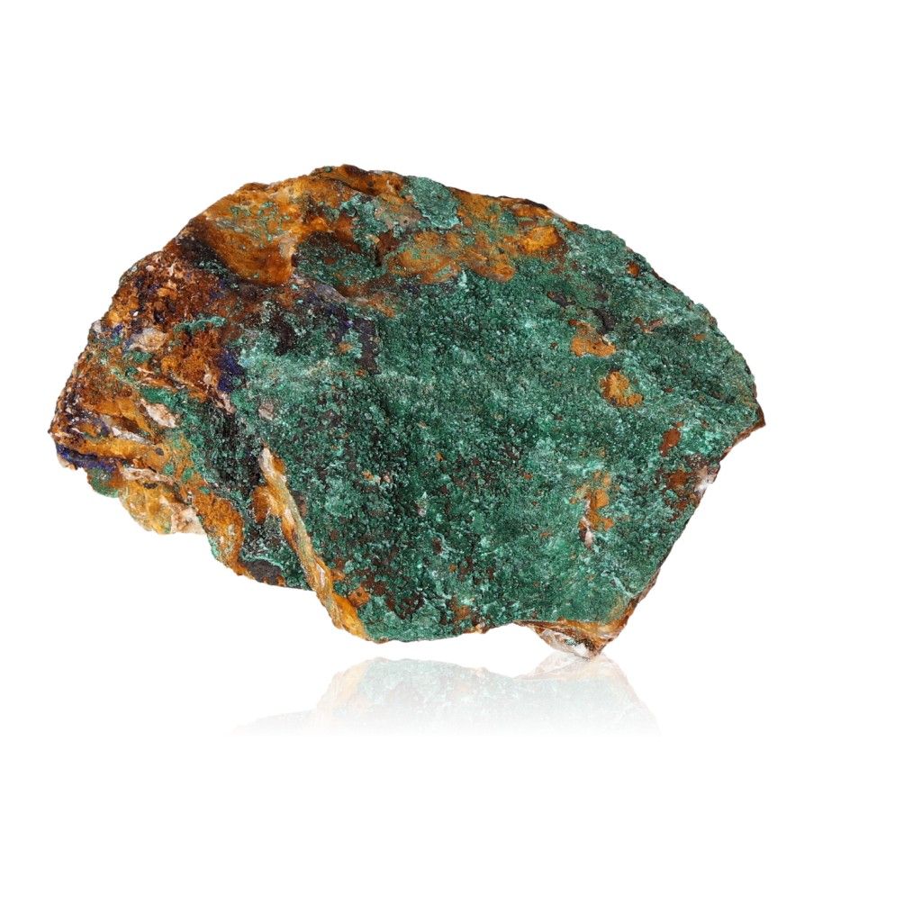 Malachite druzy stone showcasing vibrant green hues for positive energy and inner harmony.