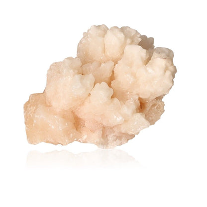 Natural cave calcite stalactite cluster with intricate shapes, showcasing layered textures and growth.