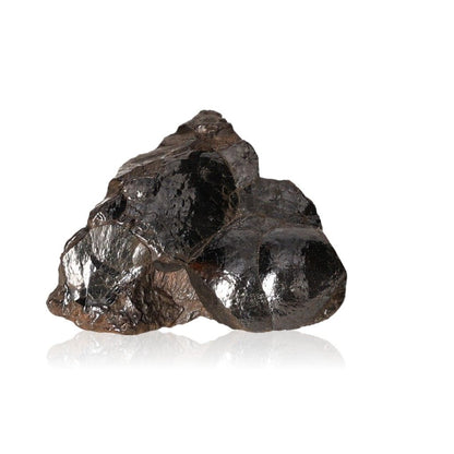 Polished botryoidal hematite crystal cluster shimmering with metallic luster, ideal for grounding and emotional balance.