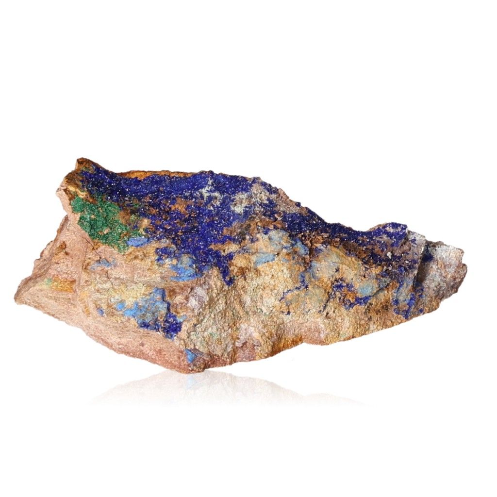 Azurite with Malachite mineral showcasing deep blue and green hues, perfect for collectors and spiritual insights.