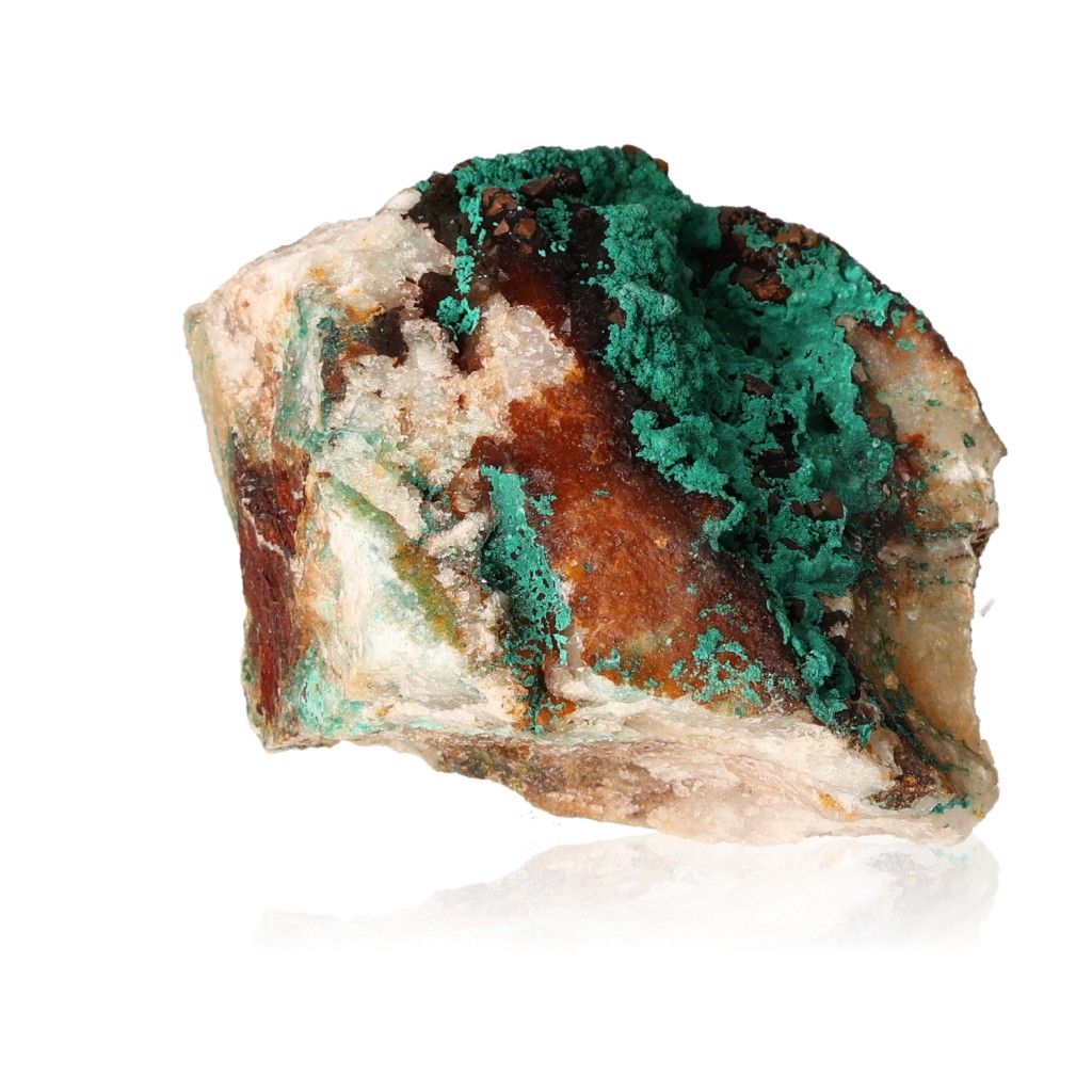 Raw malachite druze gemstone showcasing vibrant green hues and earthy textures, symbolizing nature's energy and harmony.